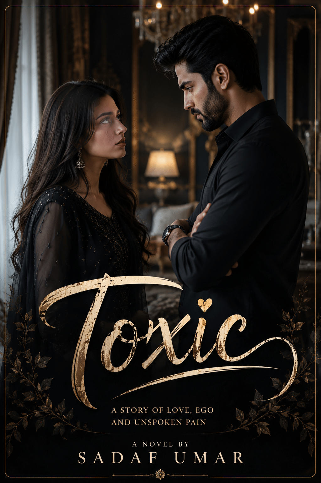 Toxic Novel by Sadaf Umar featuring an emotional dark romance about jealousy, possessive love, marriage, and psychological conflict.