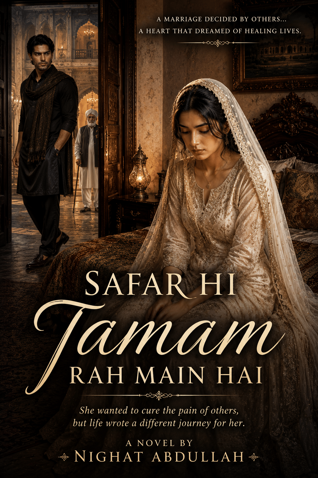 Safar Hi Tamam Rah Main Hai By Nighat Abdullah Urdu Novel Cover | Emotional Family Novel